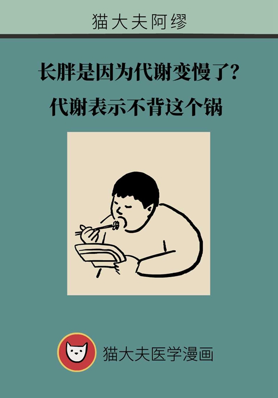 長胖是因為代謝變慢了？代謝表示不背這個鍋